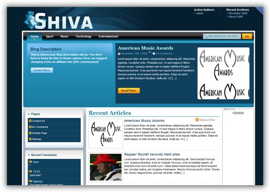 Shiva Pro - Premium WordPress Theme