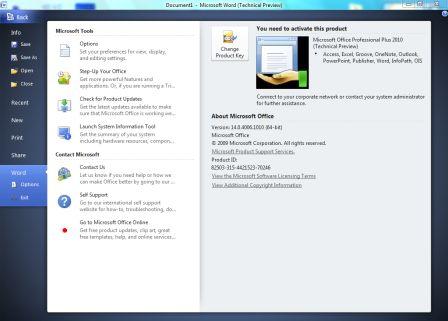 Microsoft Office 2010 Technical Preview 1 (Beta v14.0.4006.1010) x86 y x64 Descarga Filtrada