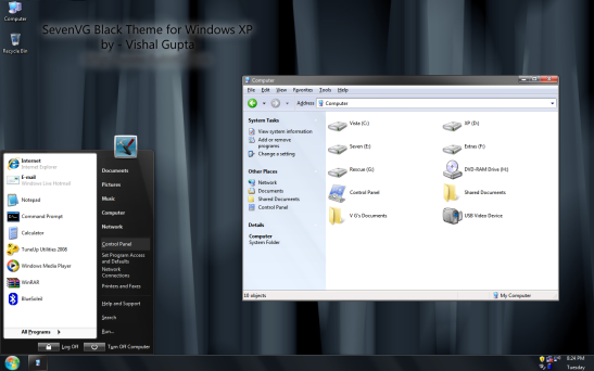 Windows 7 Dark Theme for XP