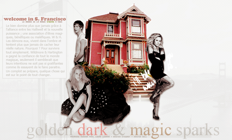 Charmed : Golden dark & magic sparks