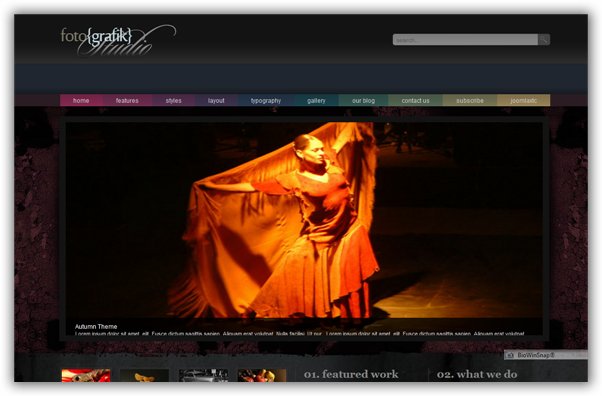 Fotografik - JoomlaXTC May 09 Template
